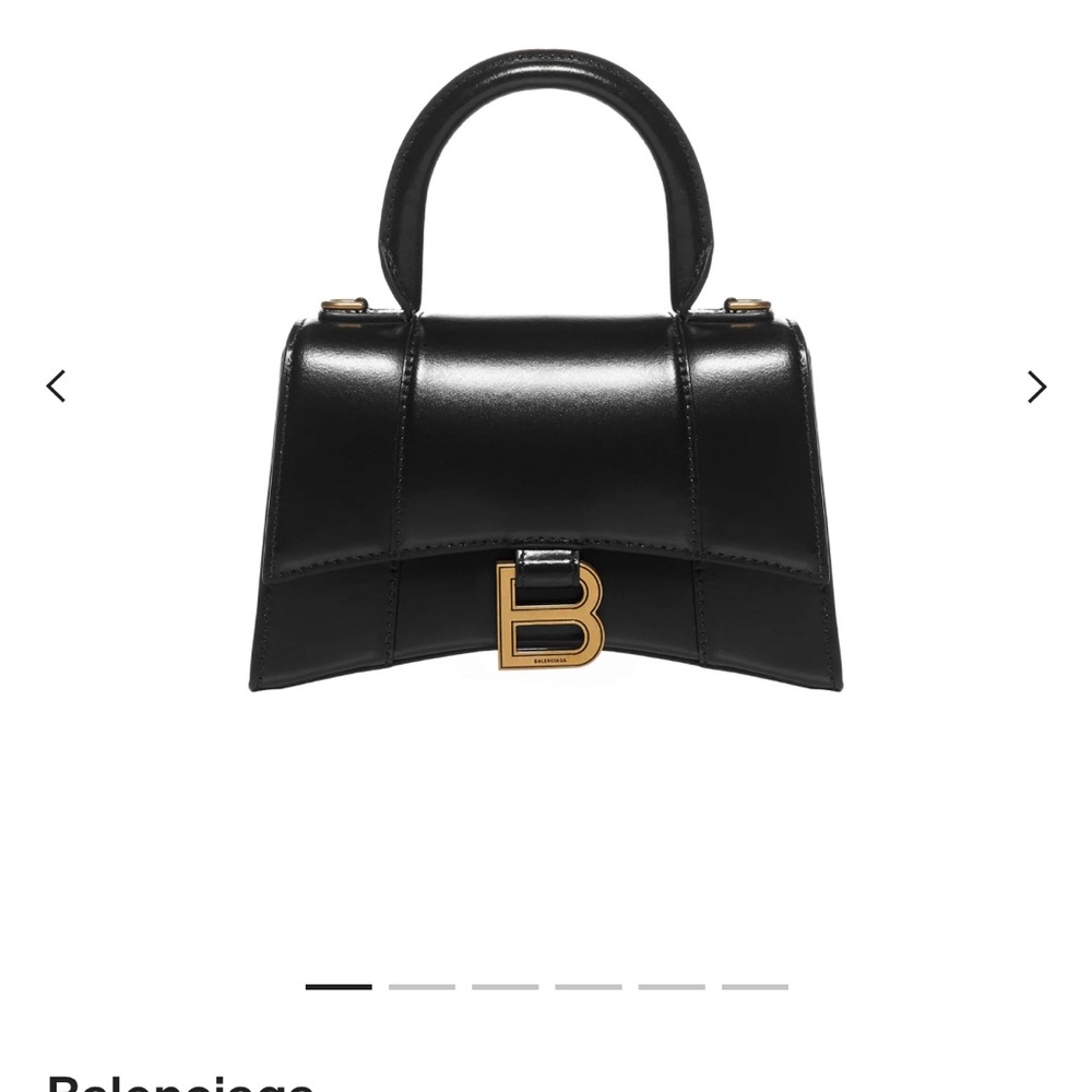 Balenciaga Black Mini Bag with Gold Accent